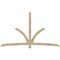 Ekena Millwork Davenport Rough Sawn Timber Gable Bracket, Douglas Fir, 108"W x 63"H x 4"D x 4"F, 14/12 Pitch GBW108X63X0404DAV00RDF - alternate 1